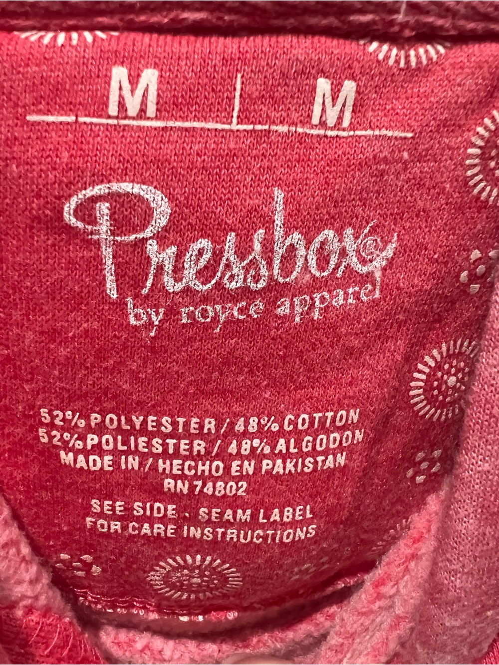 Pressbox Georgia Dark Pink Pullover Hoodie - Picture 2 of 6